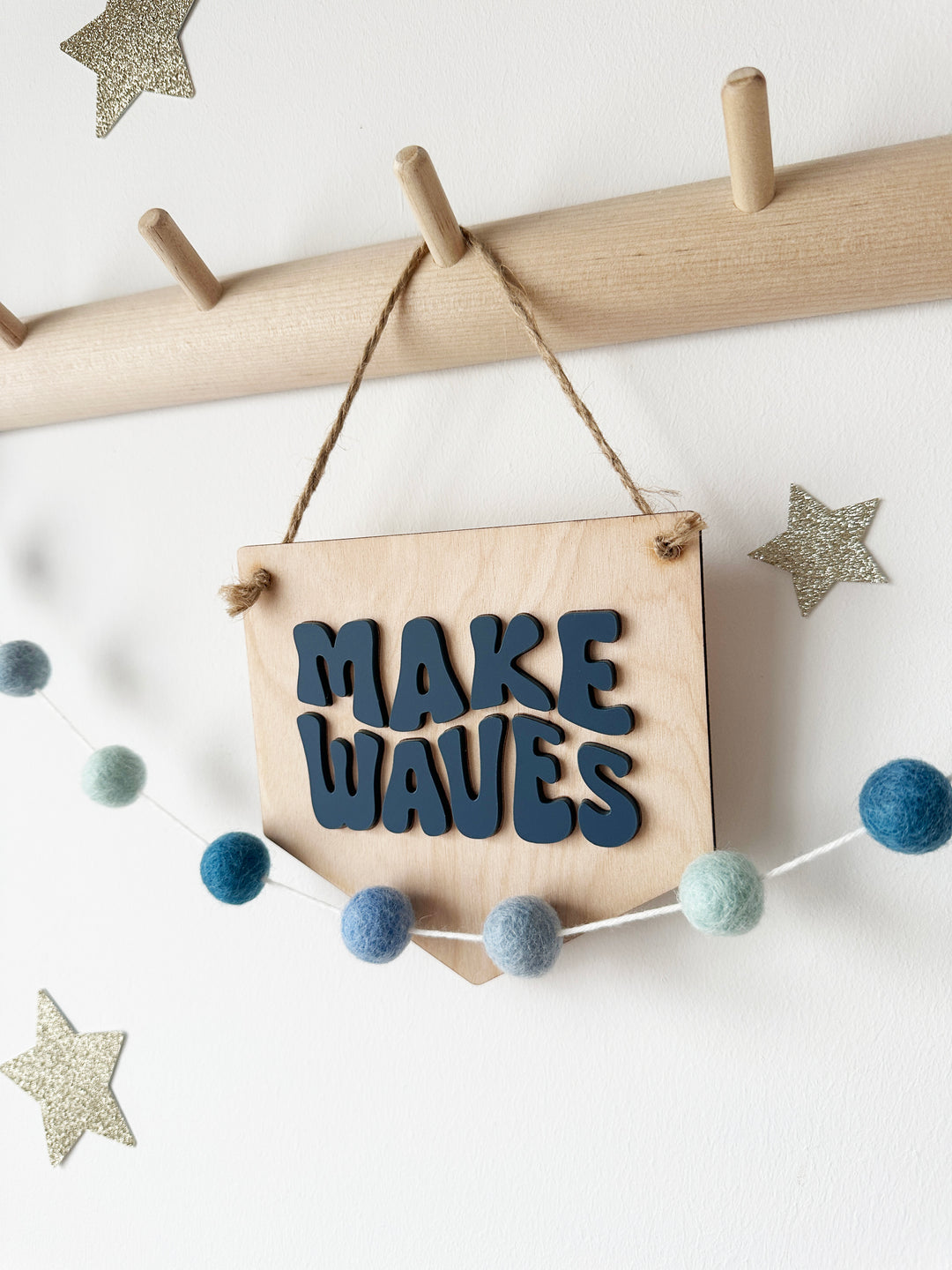 Make Waves Mini Pennant