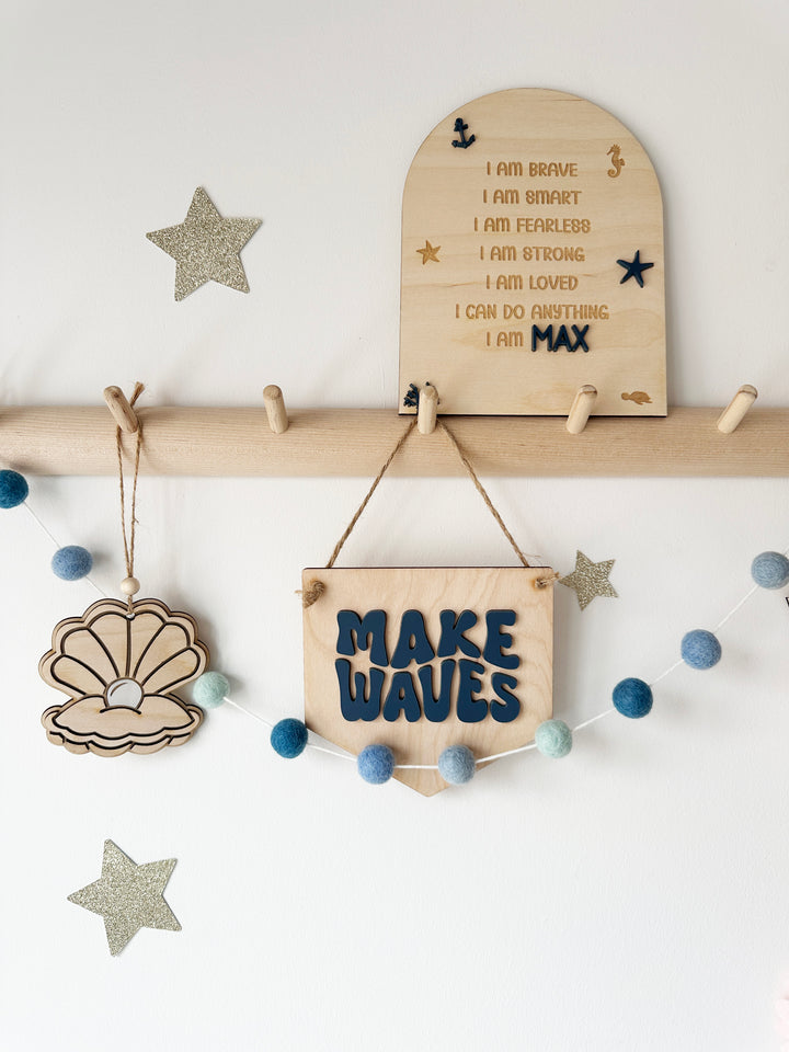 Make Waves Mini Pennant