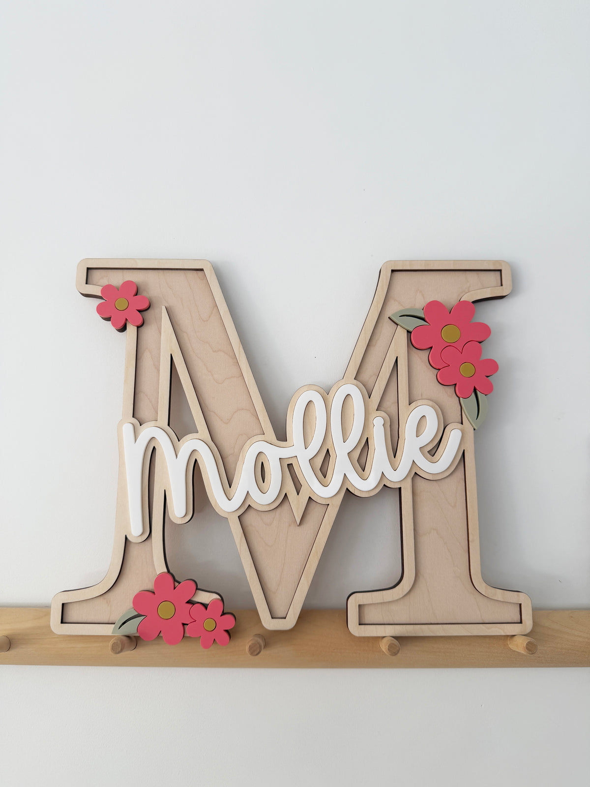 Personalised floral letter/name sign