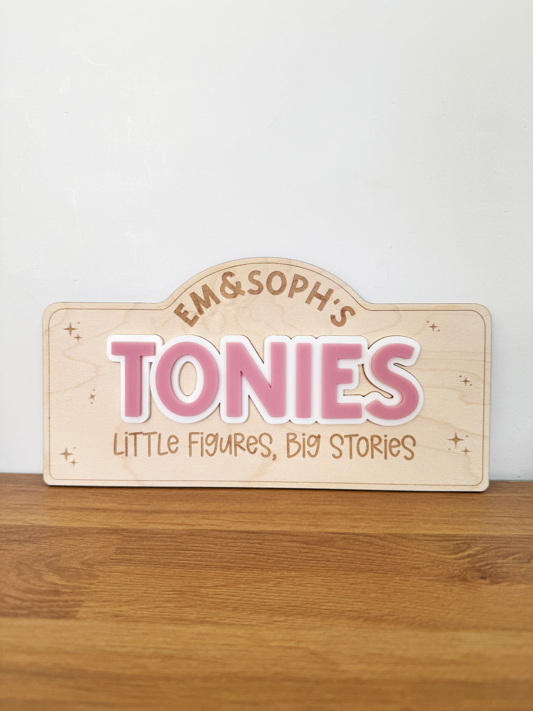 Personalised tonies wall sign