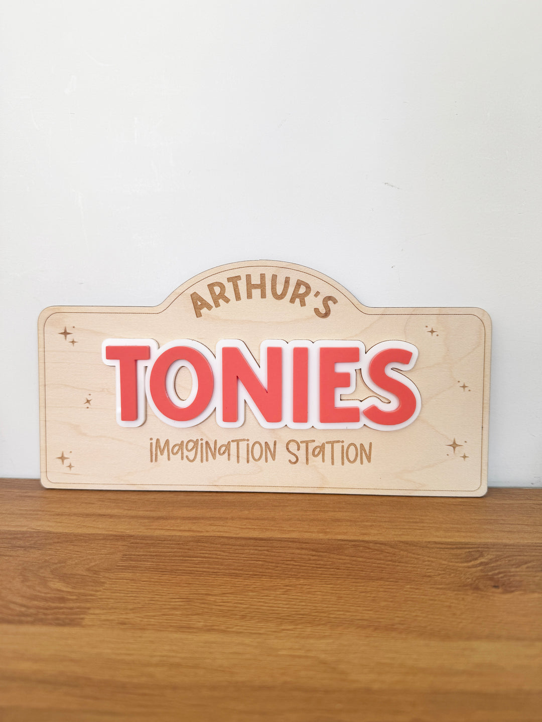 Personalised tonies wall sign
