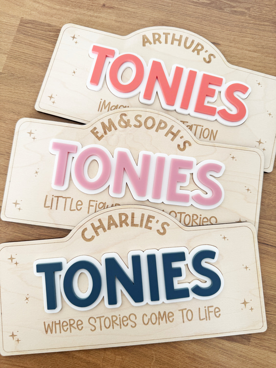 Personalised tonies wall sign