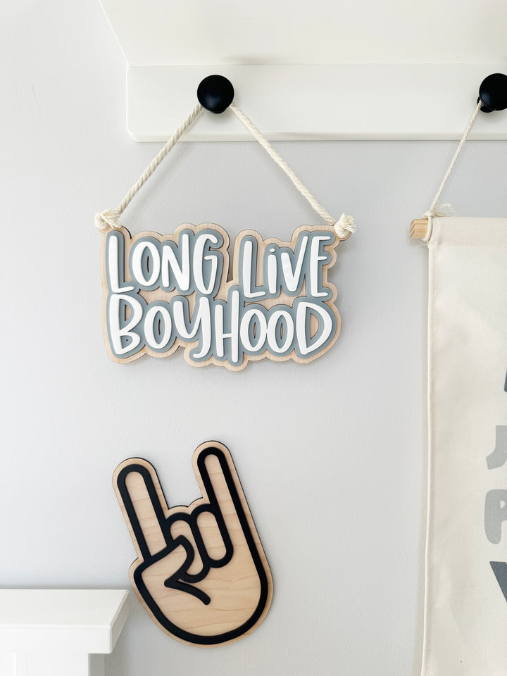 Long live boyhood triple layer wall hanging