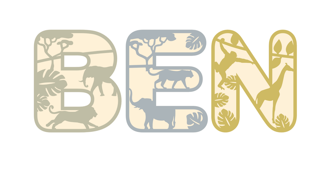 Safari themed initial letter