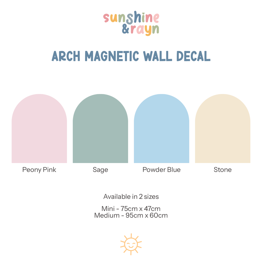 Magnetic wall arch decal - Stone (PRE-ORDER)